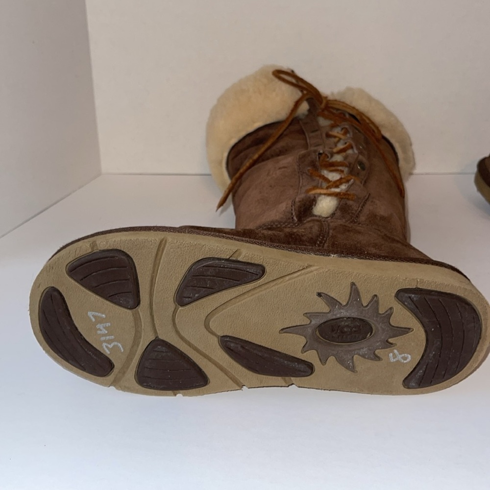 UGG Australia Limited Edition Suede Side Lace Up Boots - Picture 12 of 16